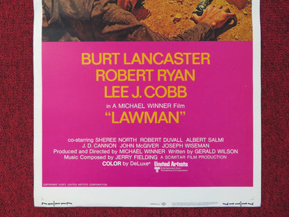 LAWMAN US INSERT (14"x 36") POSTER BURT LANCASTER ROBERT DUVALL 1971