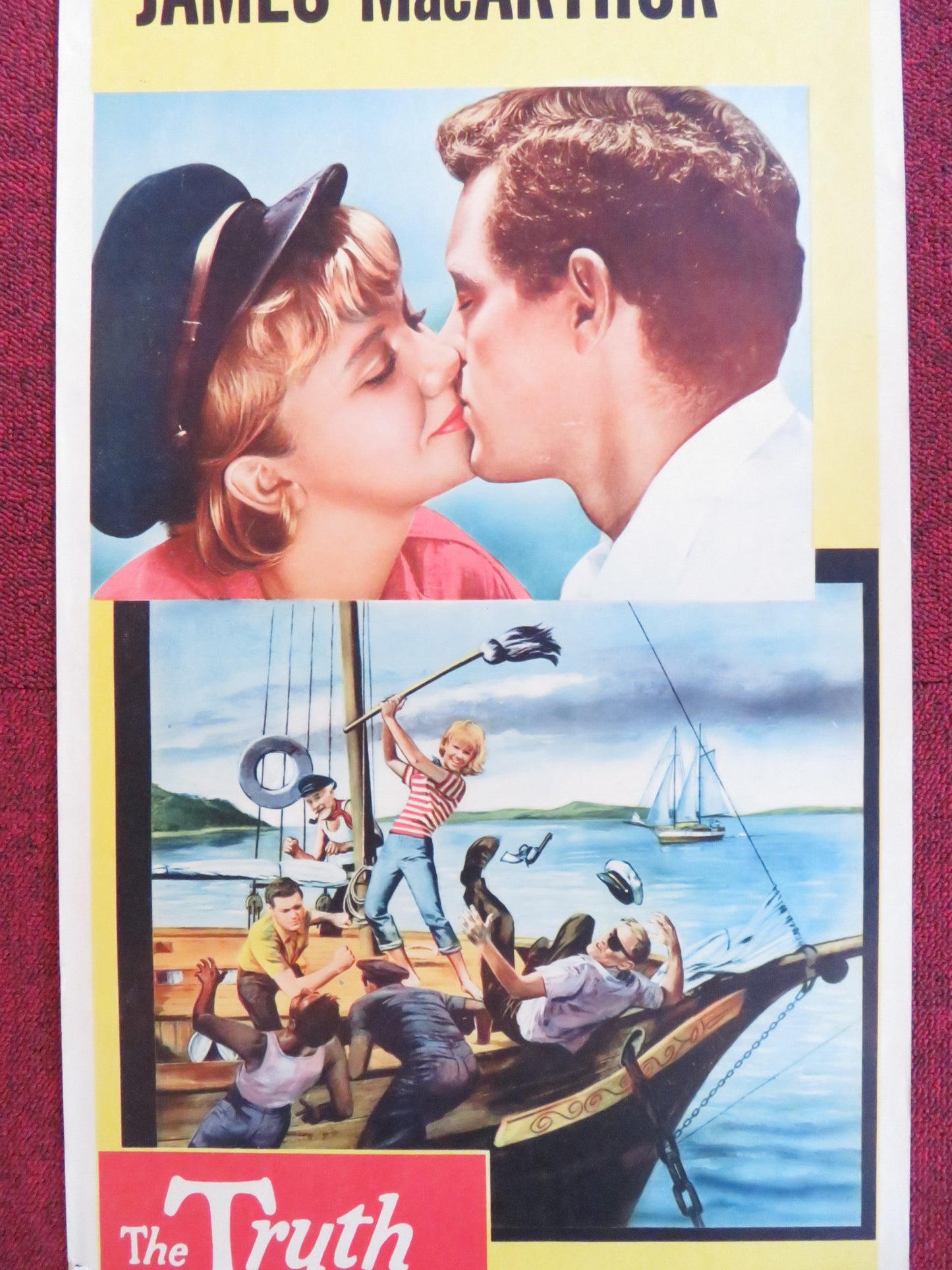 THE TRUTH ABOUT SPRING US INSERT (14"x 36") POSTER HAYLEY MILLS JOHN MILLS 1965