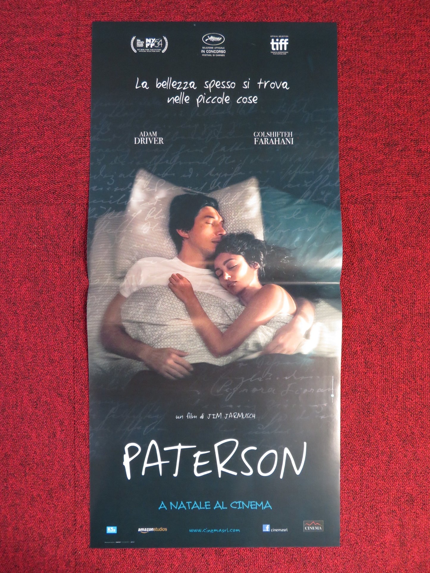 PATERSON ITALIAN LOCANDINA POSTER ADAM DRIVER GOLSHIFTEH FARAHANI 2016