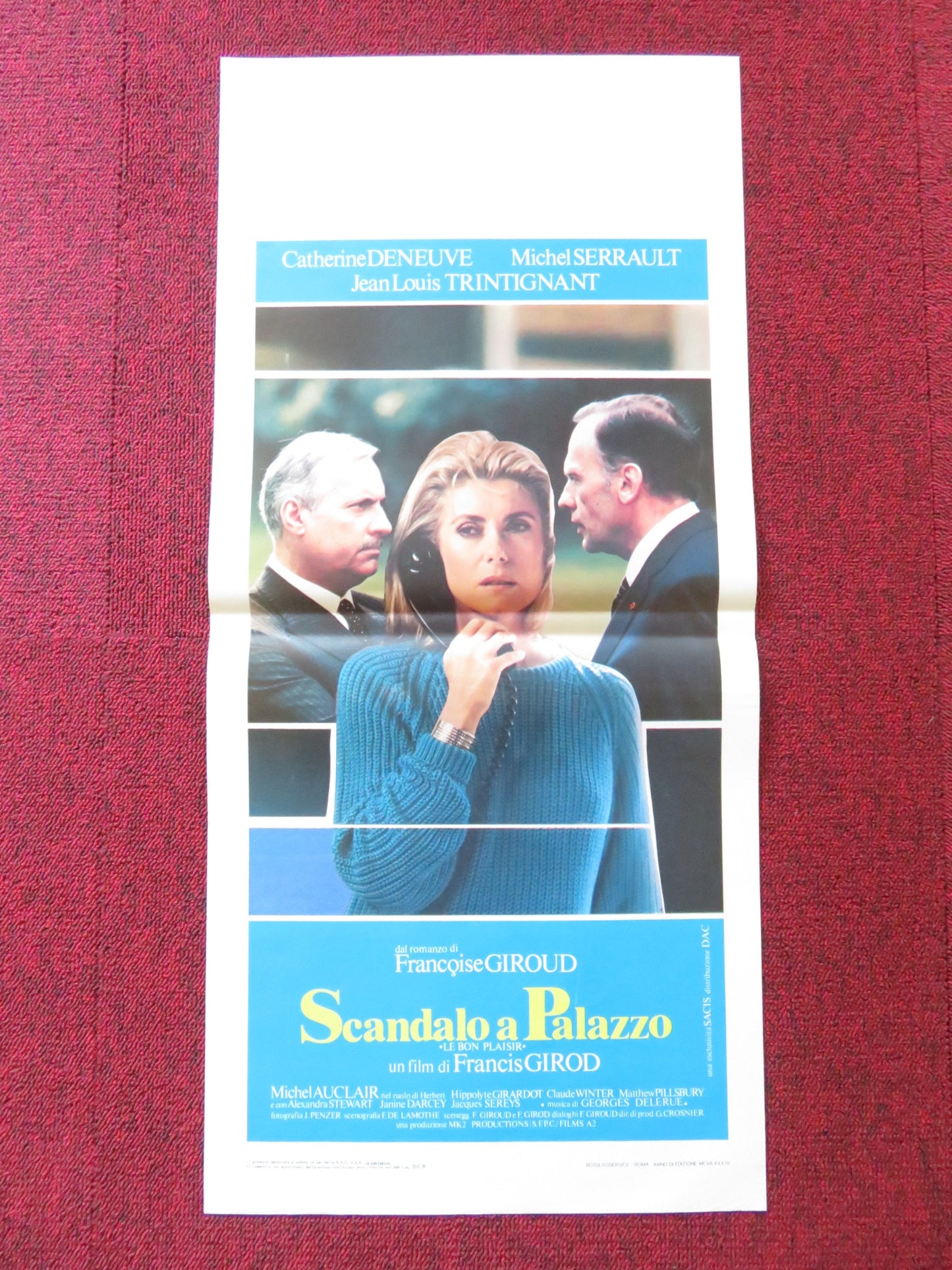 LE BON PLAISIR ITALIAN LOCANDINA POSTER CATHERINE DENEUVE MICHEL SERRAULT 1984