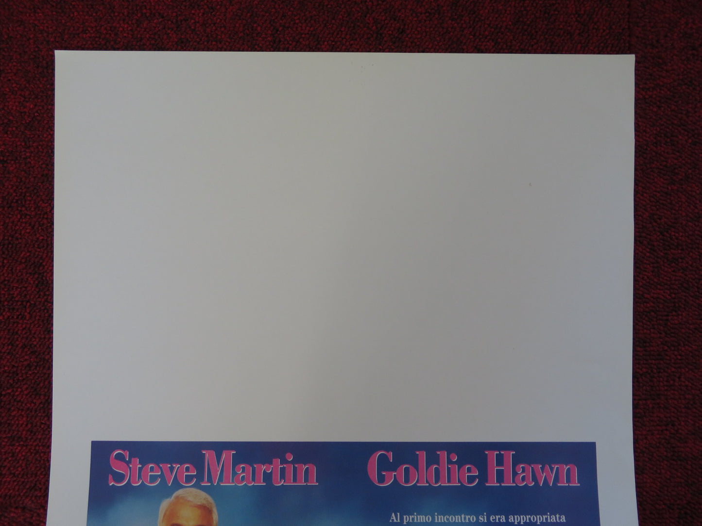 HOUSESITTER ITALIAN LOCANDINA POSTER STEVE MARTIN GOLDIE HAWN 1992