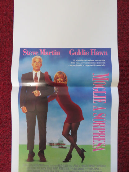 HOUSESITTER ITALIAN LOCANDINA POSTER STEVE MARTIN GOLDIE HAWN 1992