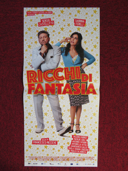 RICCHI DI FANTASIA ITALIAN LOCANDINA POSTER SERGIO CASTELLITTO 2018