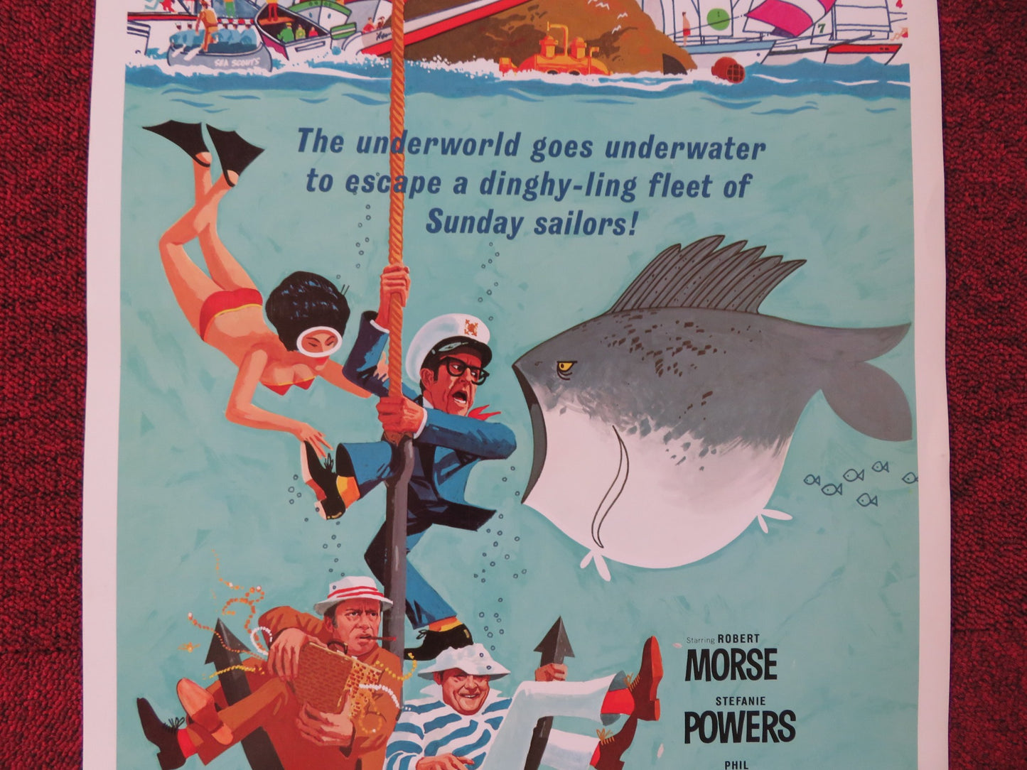 THE BOATNIKS US INSERT (14"x 36") POSTER DISNEY ROBERT MORSE S. POWERS 1970