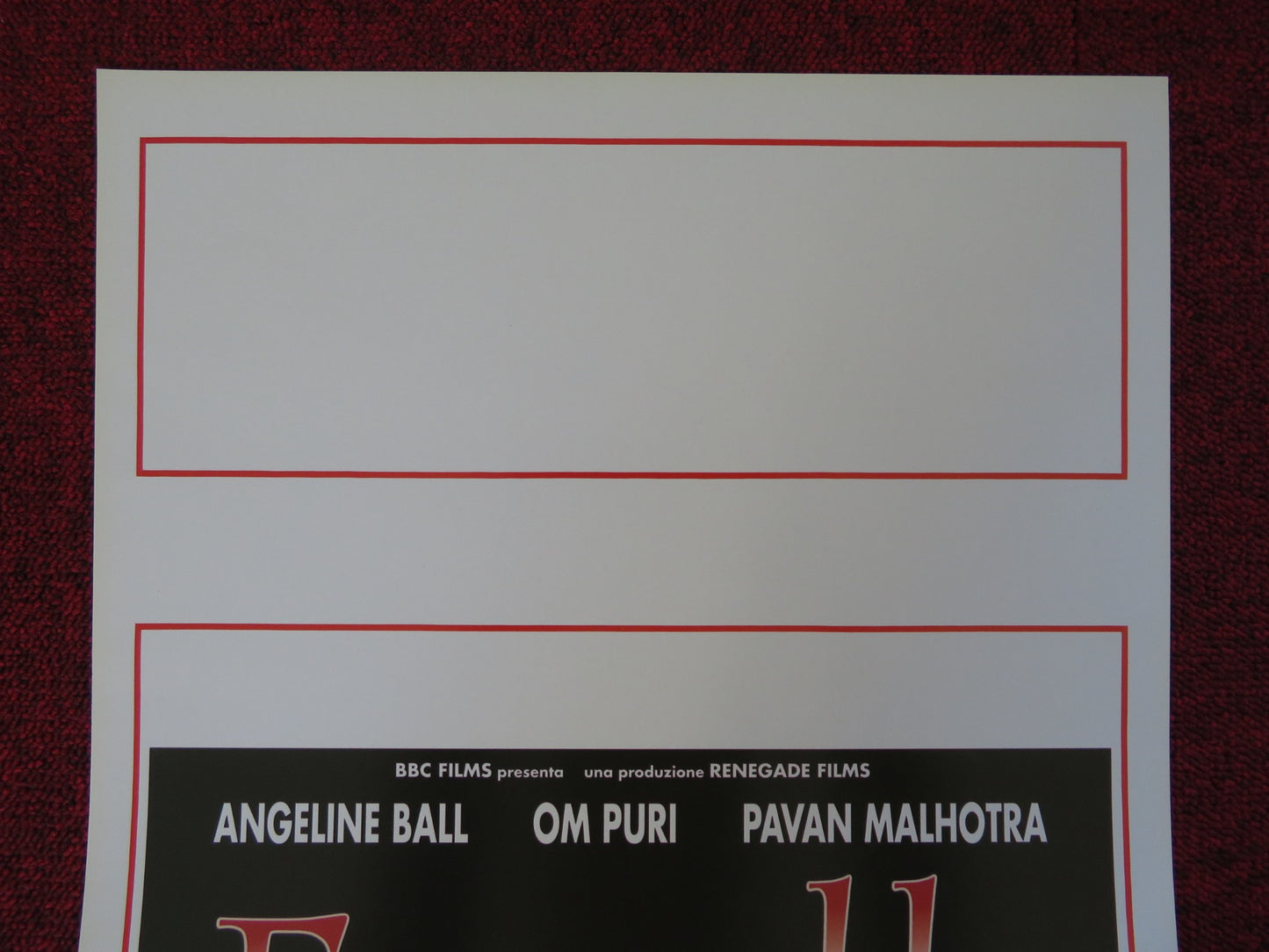 BROTHERS IN TROUBLE ITALIAN LOCANDINA POSTER ANGELINE BALL OM PURI 1995