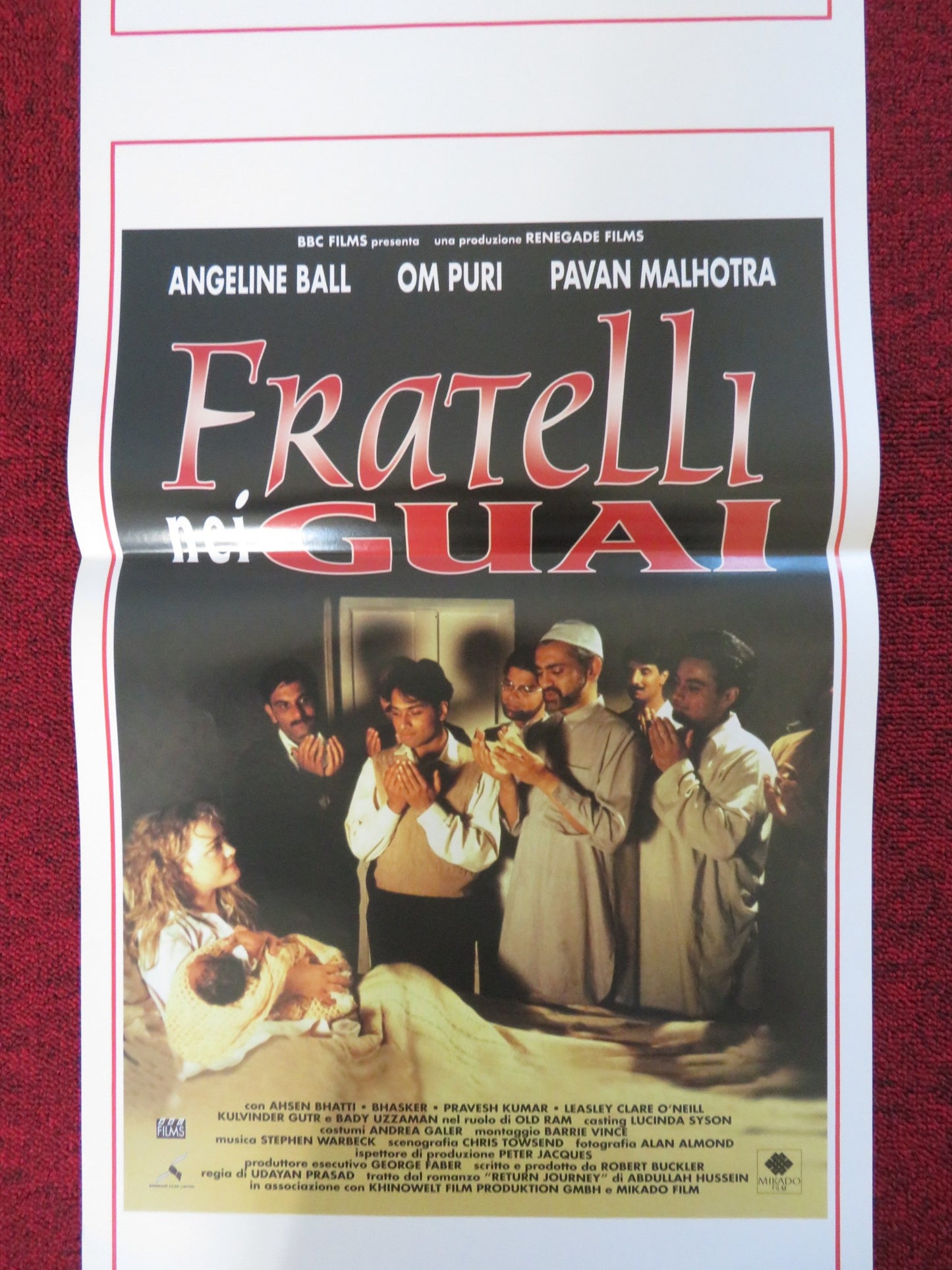 BROTHERS IN TROUBLE ITALIAN LOCANDINA POSTER ANGELINE BALL OM PURI 1995