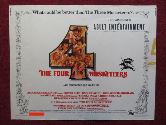 THE FOUR MUSKETEERS: MILADY'S REVENGE US HALF SHEET (22"x 28") POSTER 1975