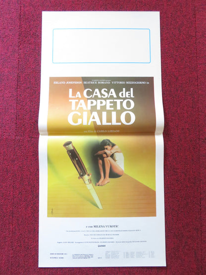 THE HOUSE OF THE YELLOW CARPET ITALIAN LOCANDINA POSTER ERLAND JOSEPHSON 1983