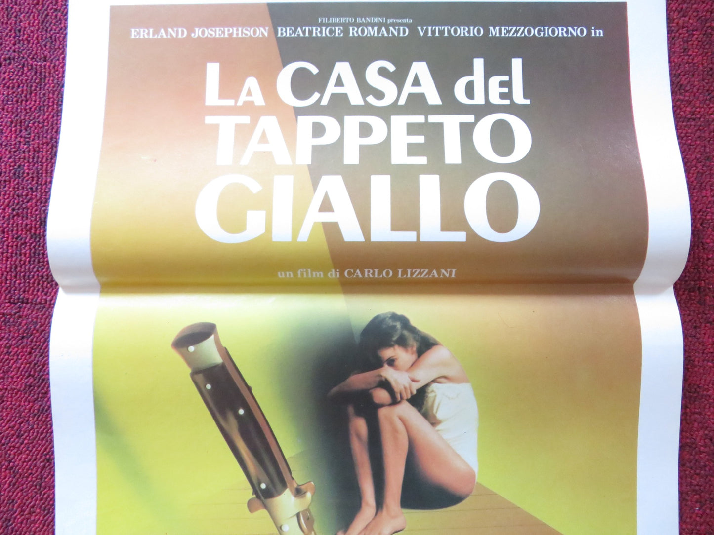 THE HOUSE OF THE YELLOW CARPET ITALIAN LOCANDINA POSTER ERLAND JOSEPHSON 1983