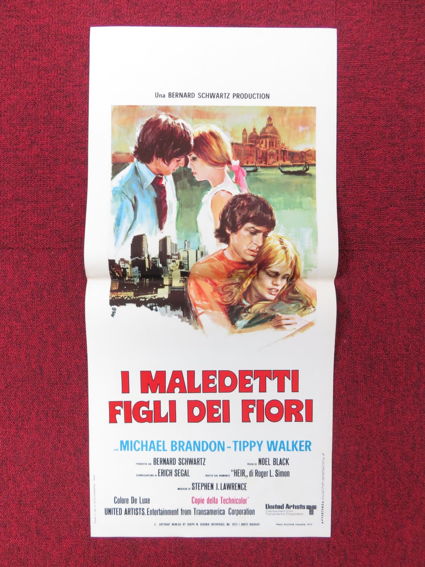 I MALEDETTI FIGLI DEI FIORI ITALIAN LOCANDINA POSTER MICHAEL BRANDON 1971