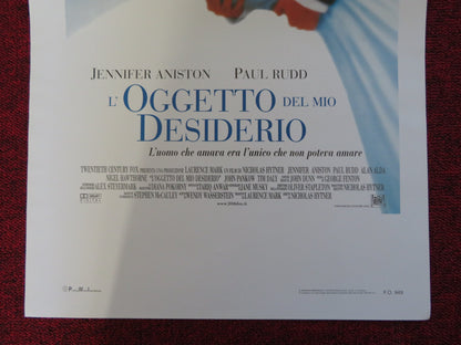 THE OBJECT OF MY AFFECTION ITALIAN LOCANDINA POSTER JENNIFER ANISTON 1998