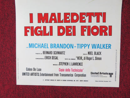 I MALEDETTI FIGLI DEI FIORI ITALIAN LOCANDINA POSTER MICHAEL BRANDON 1971