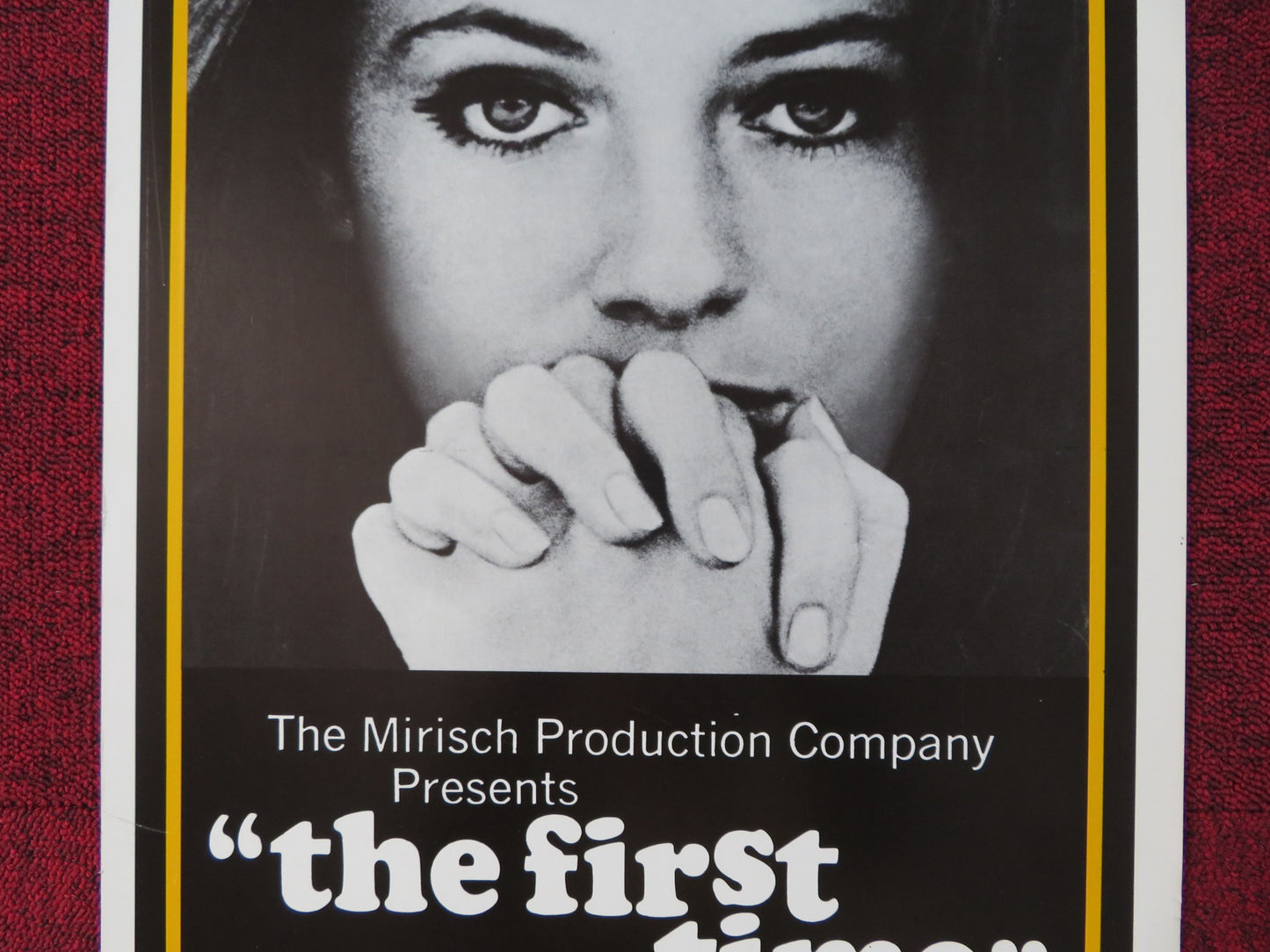 THE FIRST TIME US INSERT (14"x 36") POSTER JACQUELINE BISSET WES STERN 1969