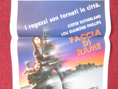 RENEGADES ITALIAN LOCANDINA POSTER LOU DIAMOND PHILLIPS KIEFER SUTHERLAND 1989