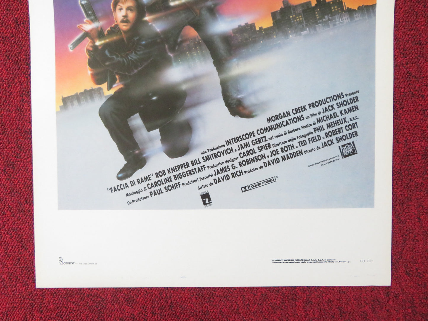 RENEGADES ITALIAN LOCANDINA POSTER LOU DIAMOND PHILLIPS KIEFER SUTHERLAND 1989