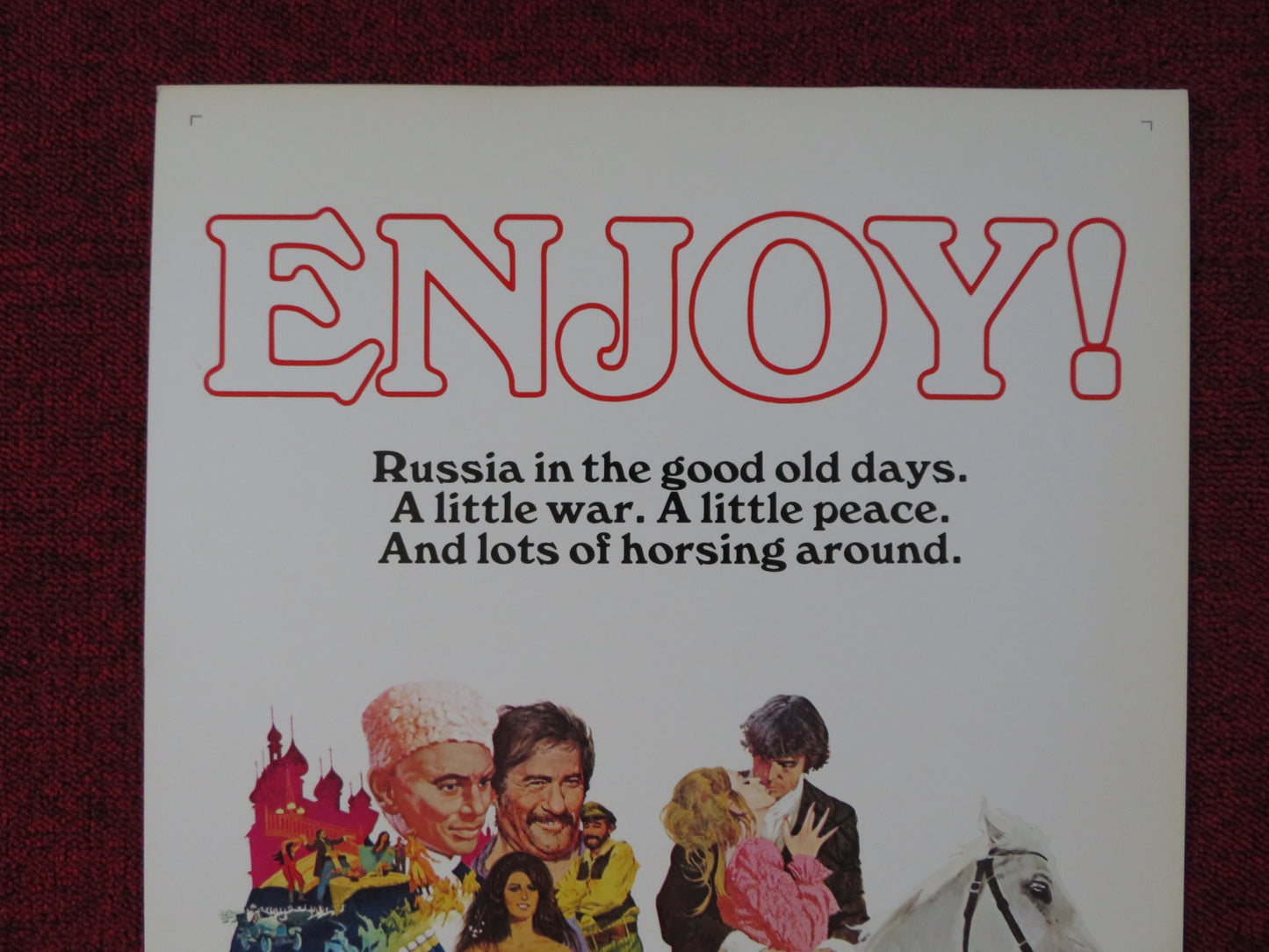 ROMANCE OF A HORSETHIEF US INSERT (14"x 36") POSTER YUL BRYNNER ELI WALLACH 1971