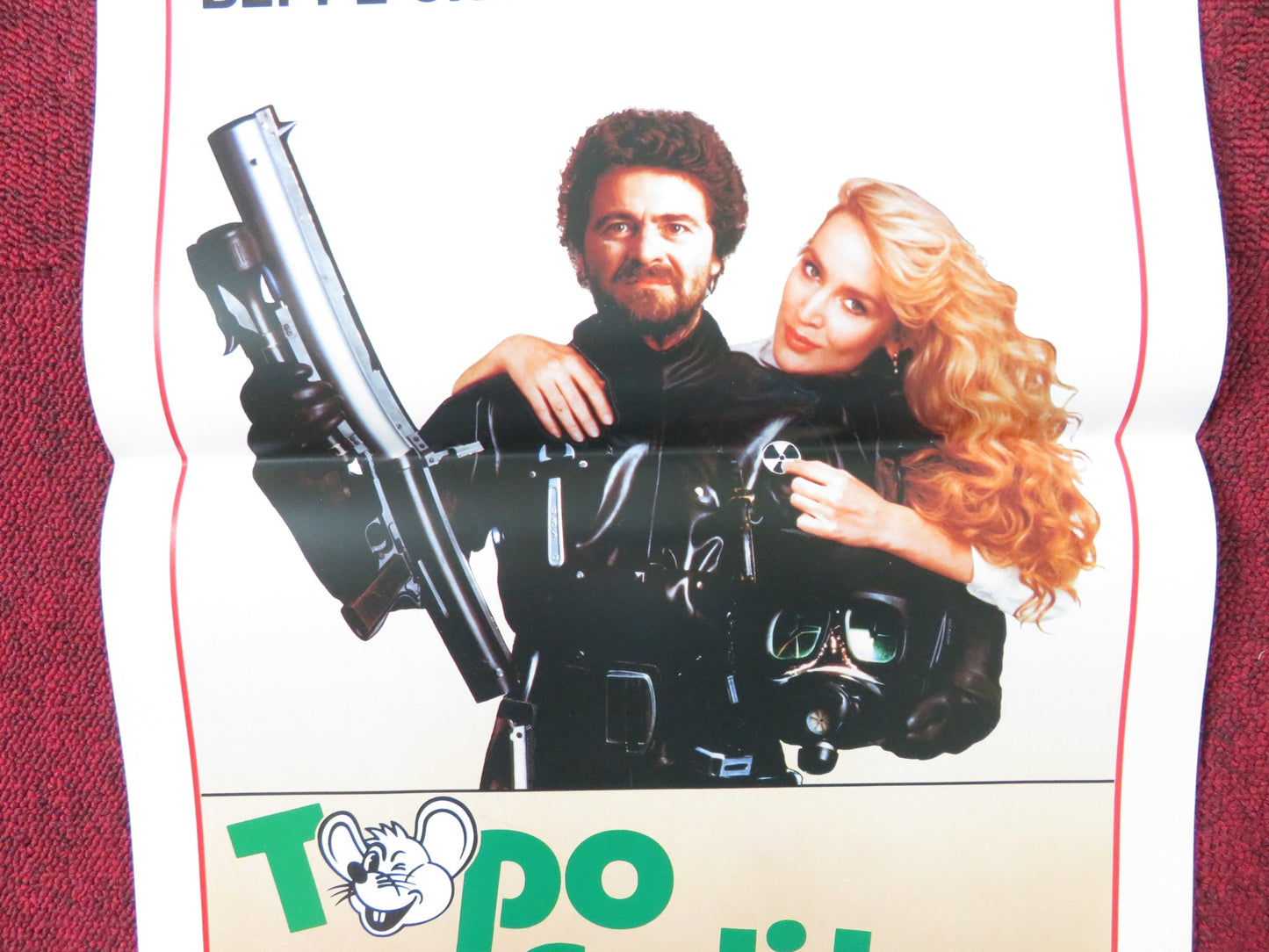 TOPO GALILEO ITALIAN LOCANDINA POSTER BEPPE GRILLO JERRY HALL 1988