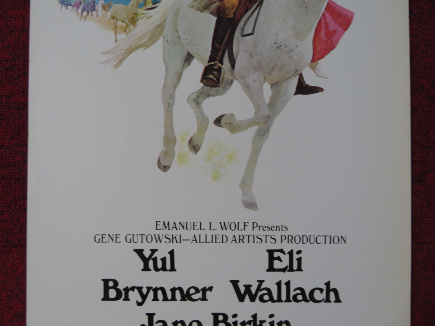 ROMANCE OF A HORSETHIEF US INSERT (14"x 36") POSTER YUL BRYNNER ELI WALLACH 1971