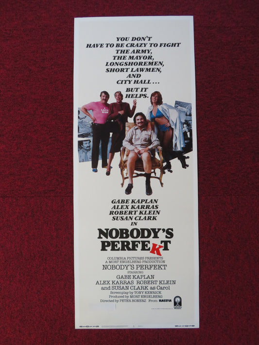 NOBODY'S PERFEKT US INSERT (14"x 36") POSTER GABE KAPLAN ALEX KARRAS 1981