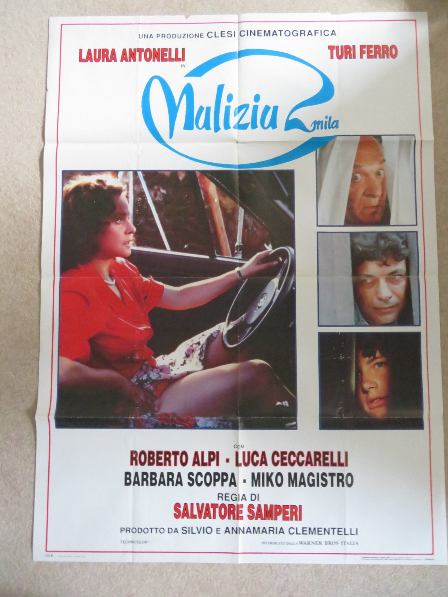 MALIZIA 2000 ITALIAN 2 FOGLIO POSTER LAURA ANTONELLI TURI FERRO 1991 –  Rendezvous Cinema