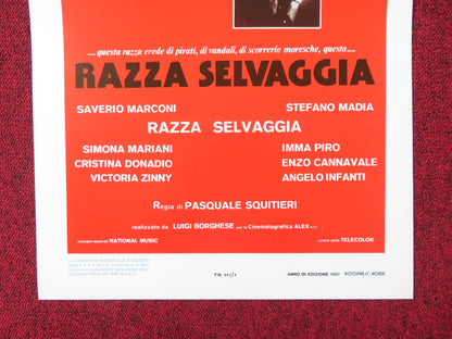 SAVAGE BREED ITALIAN LOCANDINA POSTER SAVERIO MARCONI STEFANO MADIA 1980