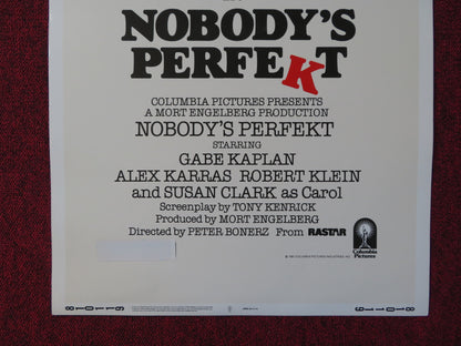 NOBODY'S PERFEKT US INSERT (14"x 36") POSTER GABE KAPLAN ALEX KARRAS 1981