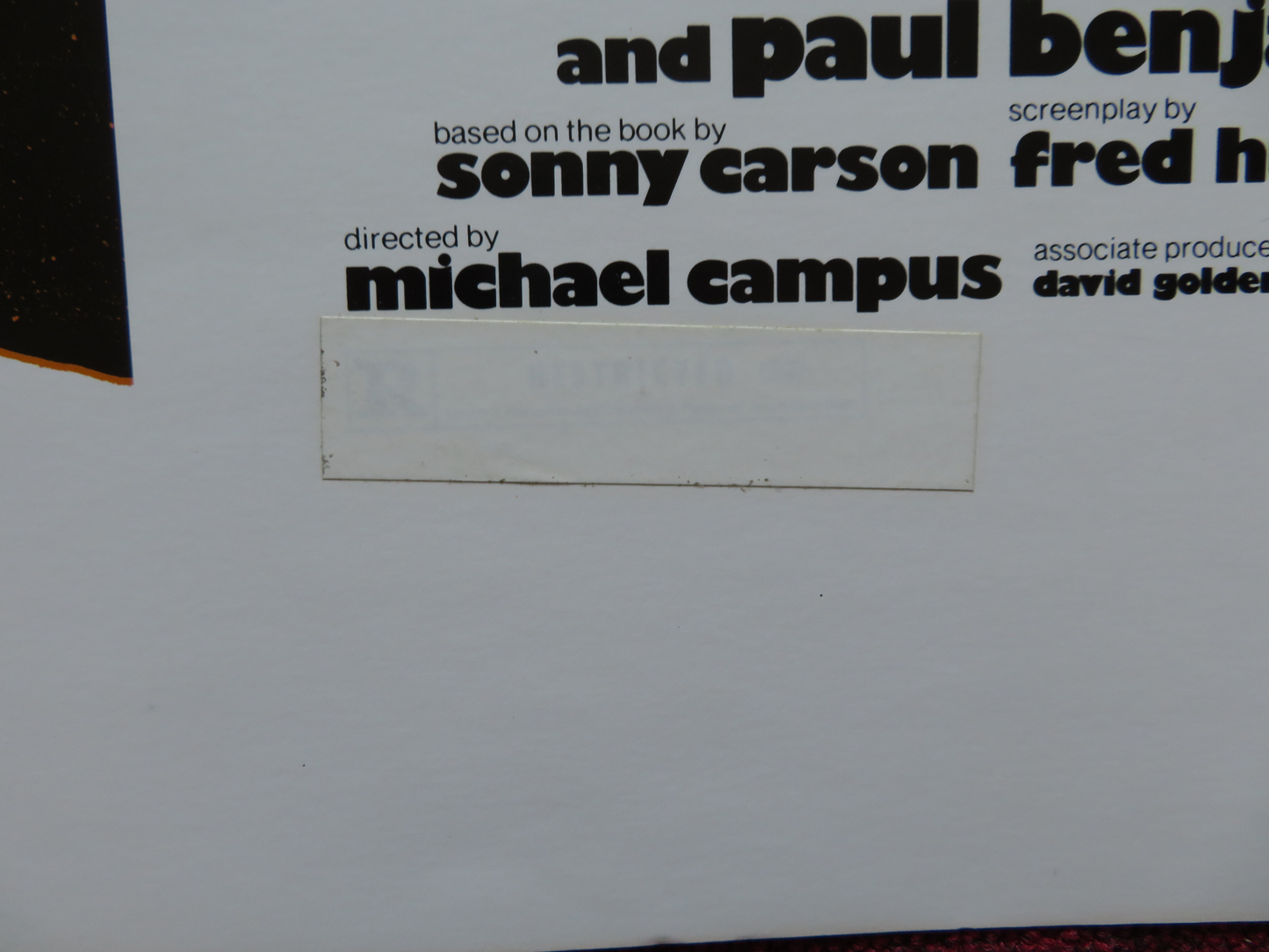 THE EDUCATION OF SONNY CARSON US HALF SHEET (22"x 28") POSTER RONY CLANTON 1974