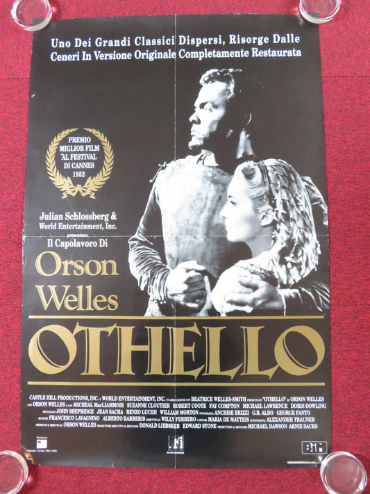 OTHELLO ITALIAN POSTER ORSON WELLES SUZANNE CLOUTIER R1990S