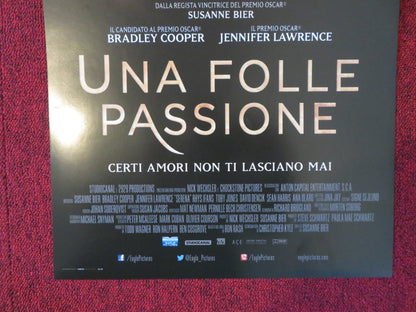 UNA FOLLE PASSIONE ITALIAN LOCANDINA POSTER BRADLEY COOPER J. LAWRENCE 2014