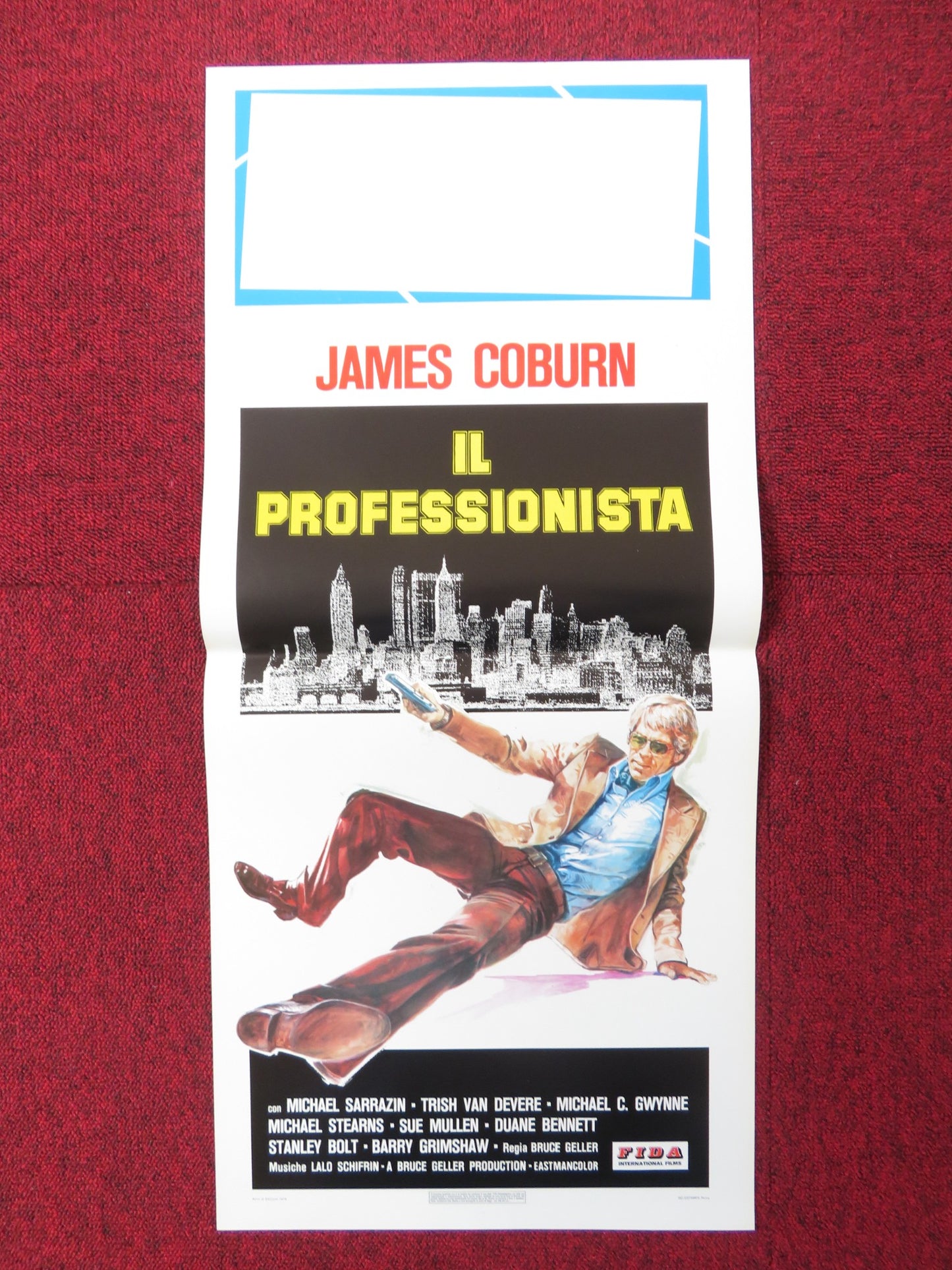 HARRY IN YOUR POCKET ITALIAN LOCANDINA POSTER JAMES COBURN MICHAEL SARRAZIN 1973