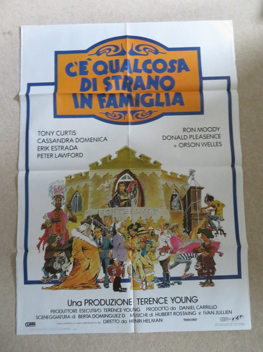 WHERE IS PARSIFAL? ITALIAN 2 FOGLIO POSTER TONY CURTIS ORSON WELLES 1984