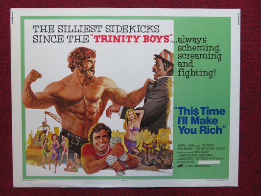 THIS TIME I'LL MAKE YOU RICH US HALF SHEET (22"x 28") POSTER ANTONIO SABATO 1975