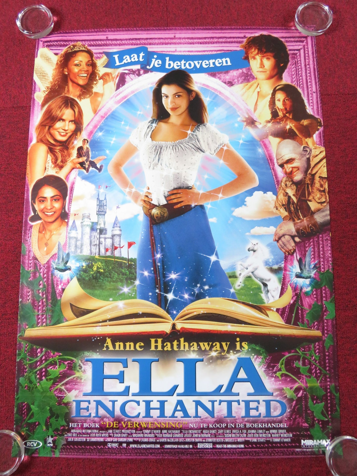 ELLA ENCHANTED DUTCH POSTER ANNE HATHAWAY JOANNA LUMLEY 2004