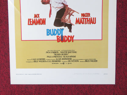 BUDDY BUDDY ITALIAN LOCANDINA POSTER JACK LEMMON WALTER MATTHAU 1981