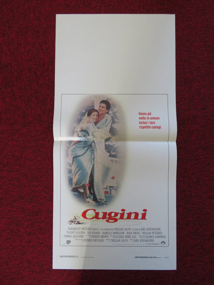 COUSINS ITALIAN LOCANDINA POSTER TED DANSON ISABELLA ROSSELLINI 1989