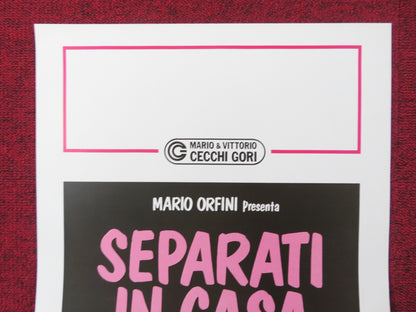 SEPARATI IN CASA ITALIAN LOCANDINA POSTER RICCARDO PAZZAGLIA S. MARCHINI 1986