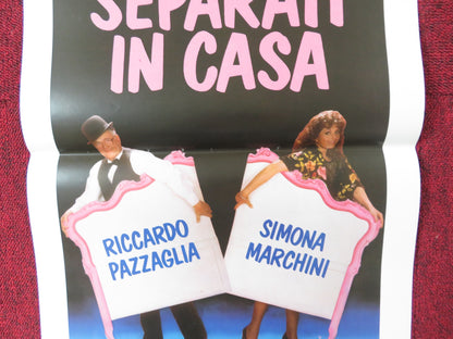 SEPARATI IN CASA ITALIAN LOCANDINA POSTER RICCARDO PAZZAGLIA S. MARCHINI 1986