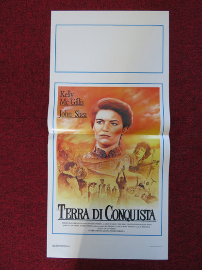 TERRA DI CONQUISTA ITALIAN LOCANDINA POSTER KELLY MCGILLIS JOHN SHEA 1989