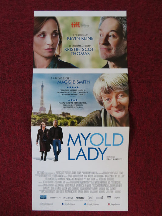 MY OLD LADY ITALIAN LOCANDINA POSTER KEVIN KLINE MAGGIE SMITH 2014