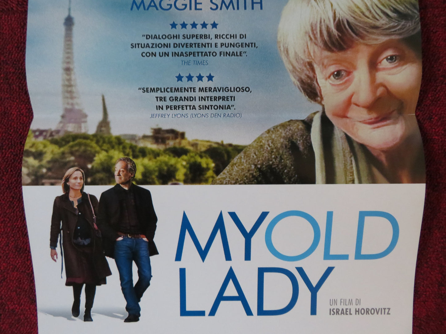 MY OLD LADY ITALIAN LOCANDINA POSTER KEVIN KLINE MAGGIE SMITH 2014