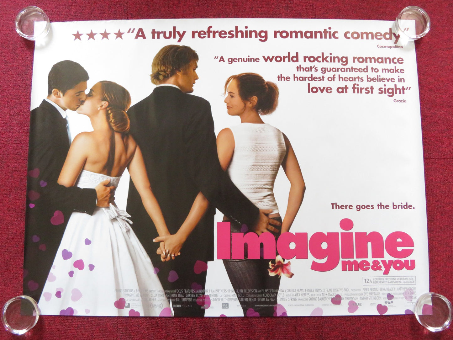 IMAGINE ME & YOU UK QUAD (30"x 40") ROLLED POSTER LENA HEADEY PIPER PERABO 2005