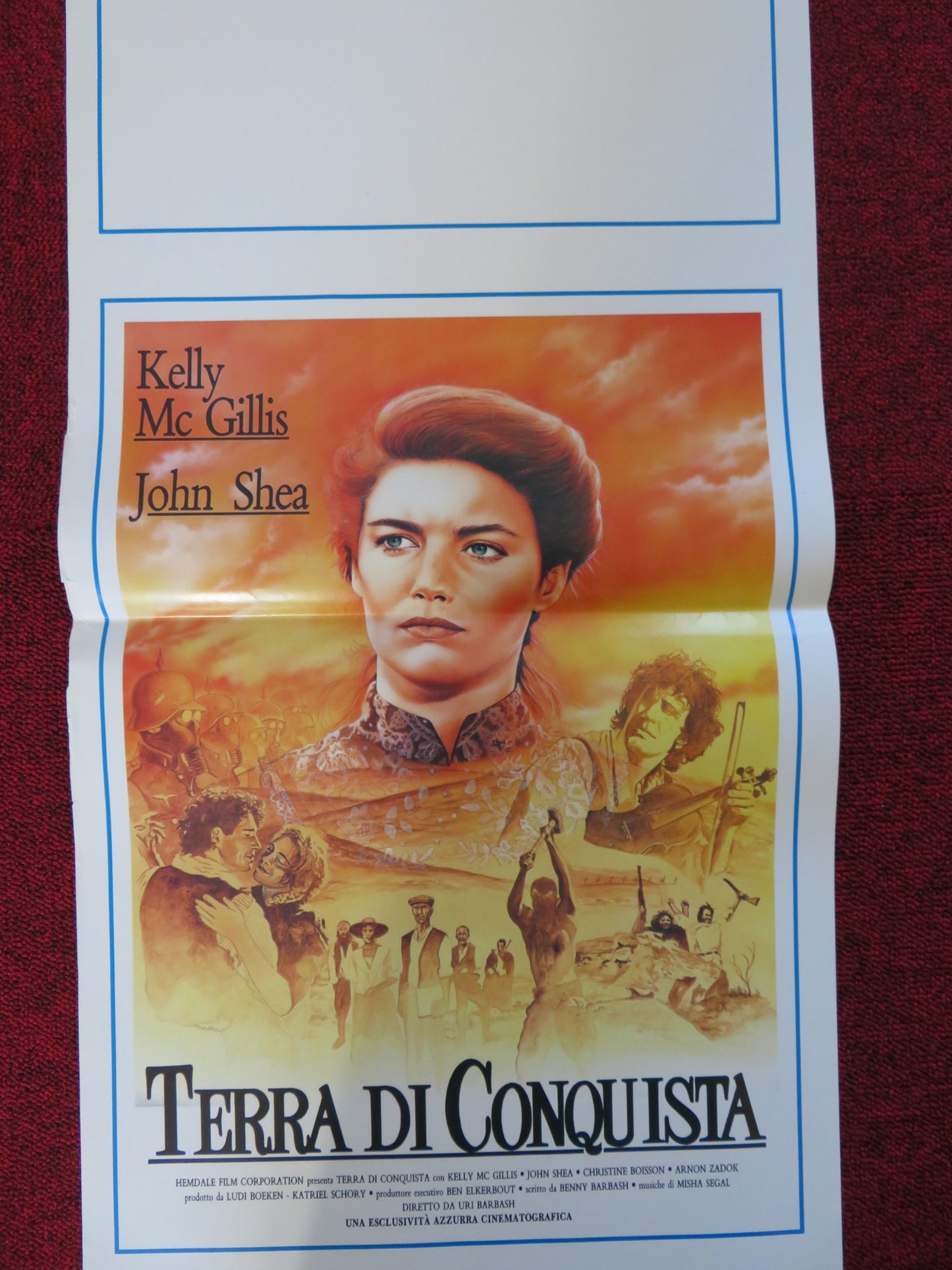 TERRA DI CONQUISTA ITALIAN LOCANDINA POSTER KELLY MCGILLIS JOHN SHEA 1989