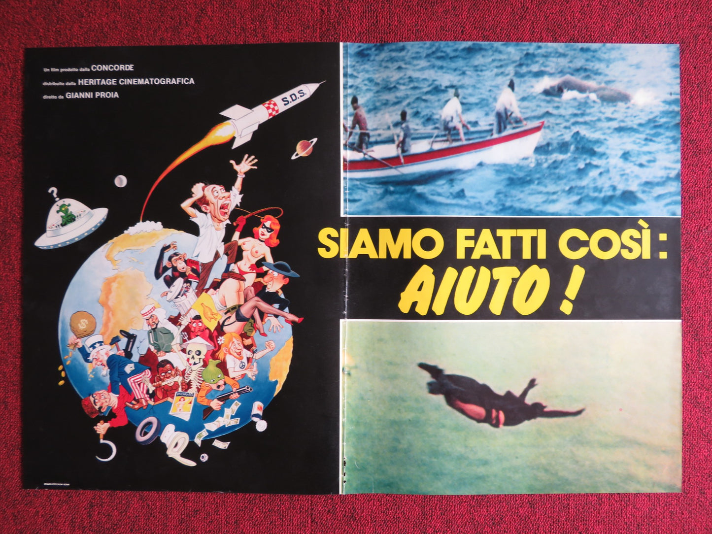 SIAMO FATTI COSI: AIUTO! - B ITALIAN FOTOBUSTA POSTER SANDRO GHIANI 1980