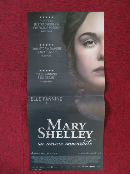 MARY SHELLEY ITALIAN LOCANDINA POSTER ELLE FANNING BEL POWLEY 2017