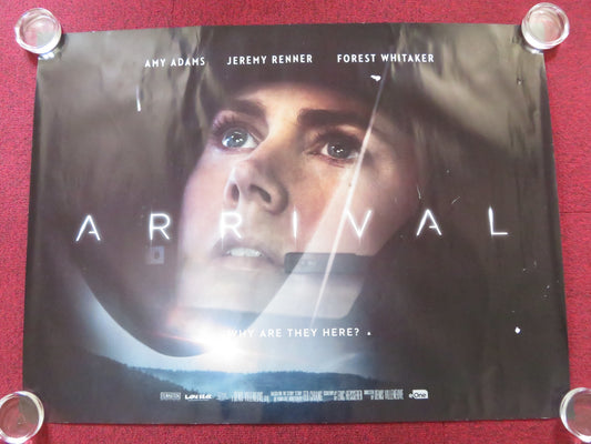 ARRIVAL UK QUAD (30"x 40") ROLLED POSTER AMY ADAMS JEREMY RENNER 2016