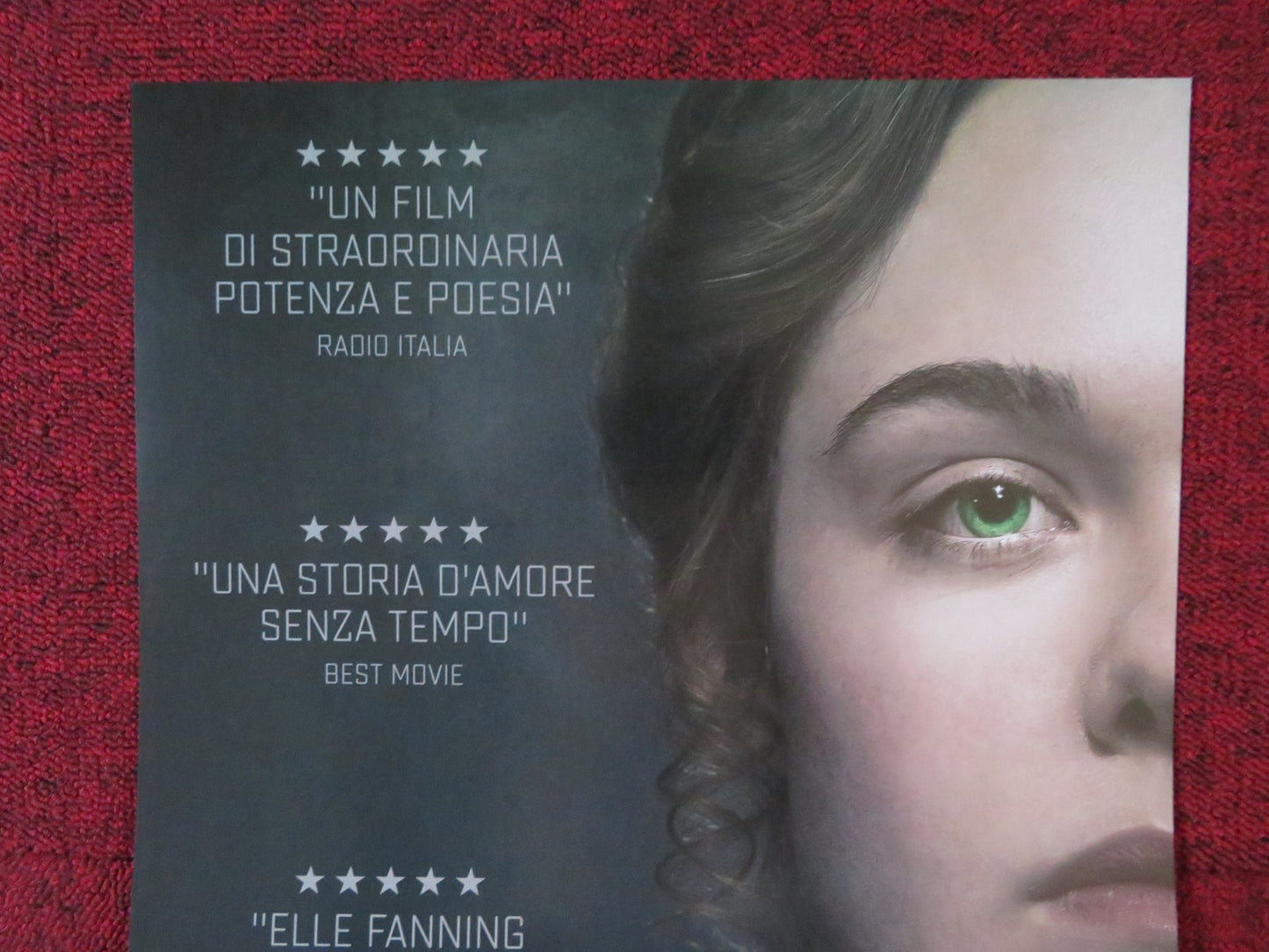 MARY SHELLEY ITALIAN LOCANDINA POSTER ELLE FANNING BEL POWLEY 2017