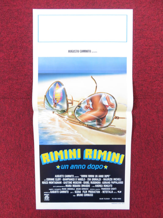 RIMINI RIMINI ITALIAN LOCANDINA POSTER PAOLO VILLAGGIO SERENA GRANDI 1987