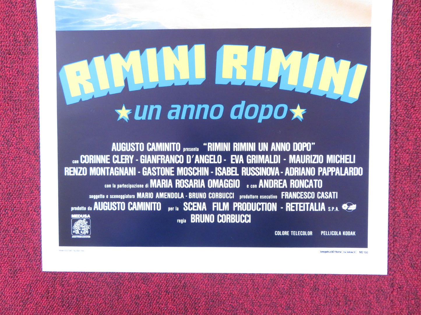 RIMINI RIMINI ITALIAN LOCANDINA POSTER PAOLO VILLAGGIO SERENA GRANDI 1987