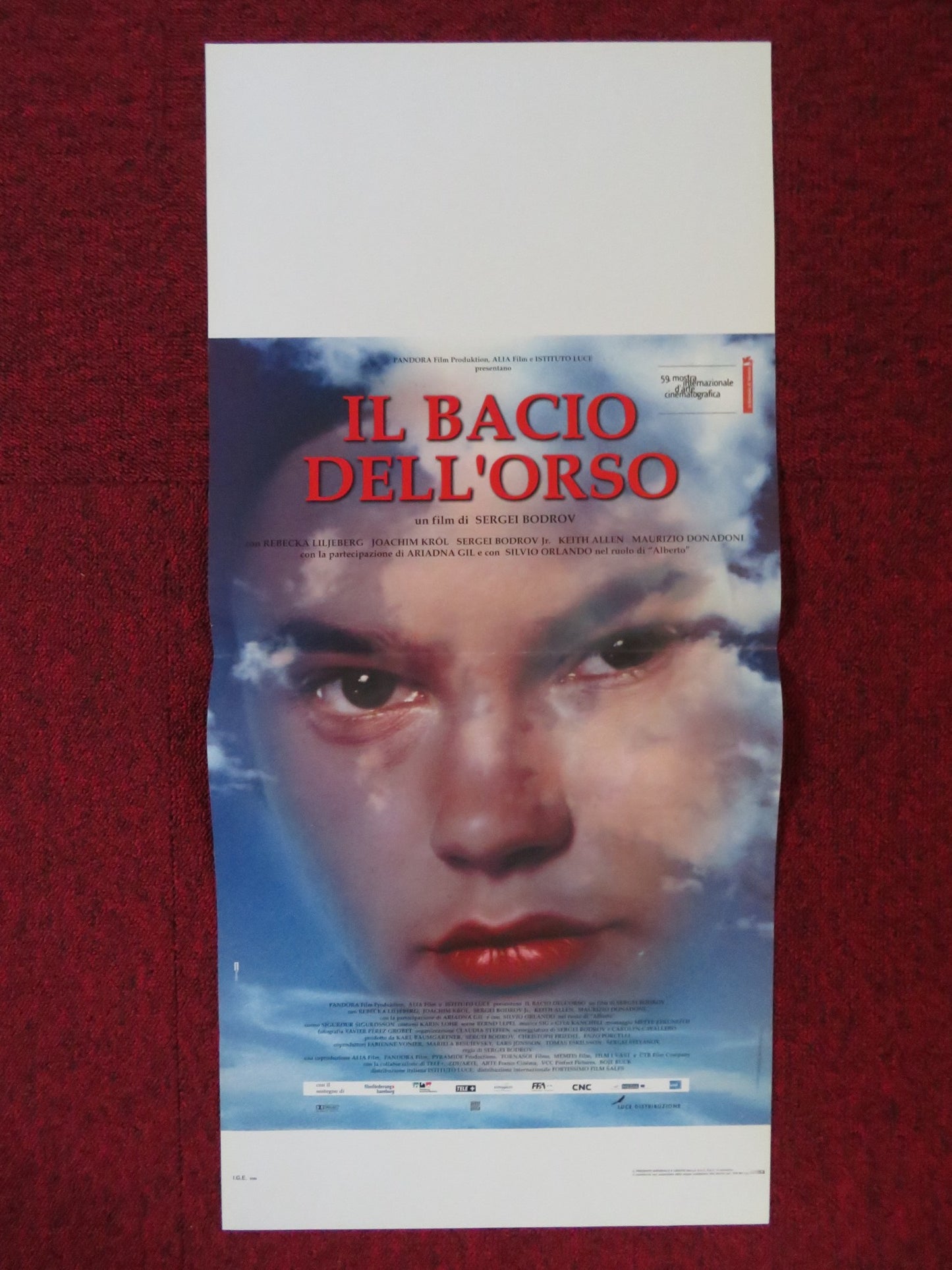 IL BACIO DELL'ORSO ITALIAN LOCANDINA POSTER REBECKA LILJEBERG JOACHIM KROL 2002