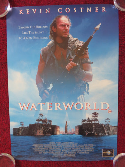 WATERWORLD VHS VIDEO POSTER KEVIN COSTNER DENNIS HOPPER 1995